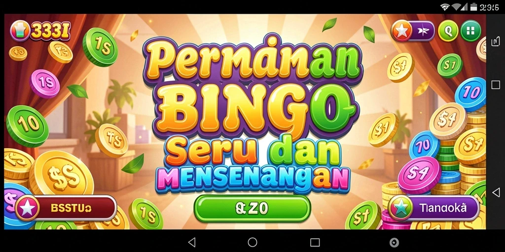 Screenshot utama 333I menampilkan gameplay Bingo yang seru.