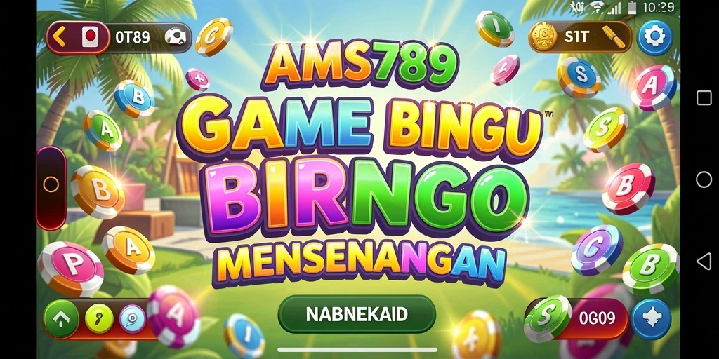 Screenshot utama AMS789 menampilkan gameplay seru Bingo.