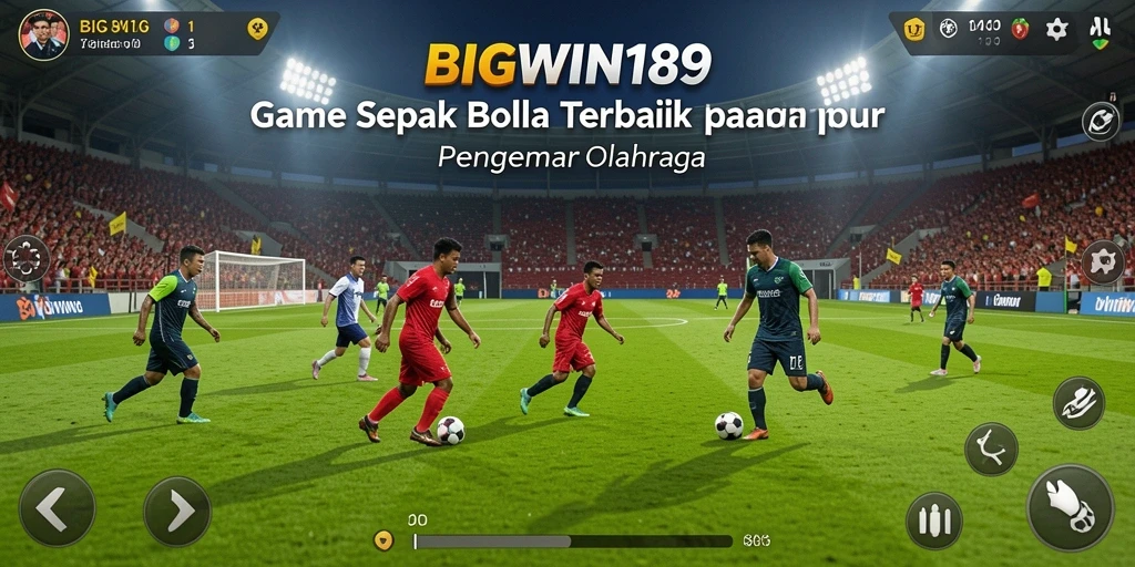 Tangkapan layar gameplay <strong>BIGWIN189</strong> menampilkan aksi seru di lapangan.
