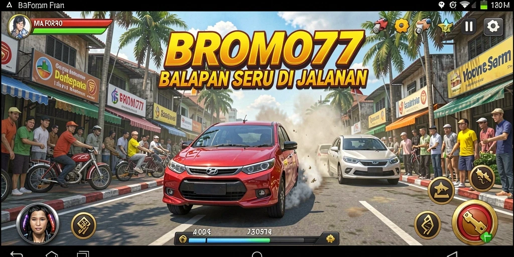 Gameplay Racing yang mendebarkan di BROMO77.