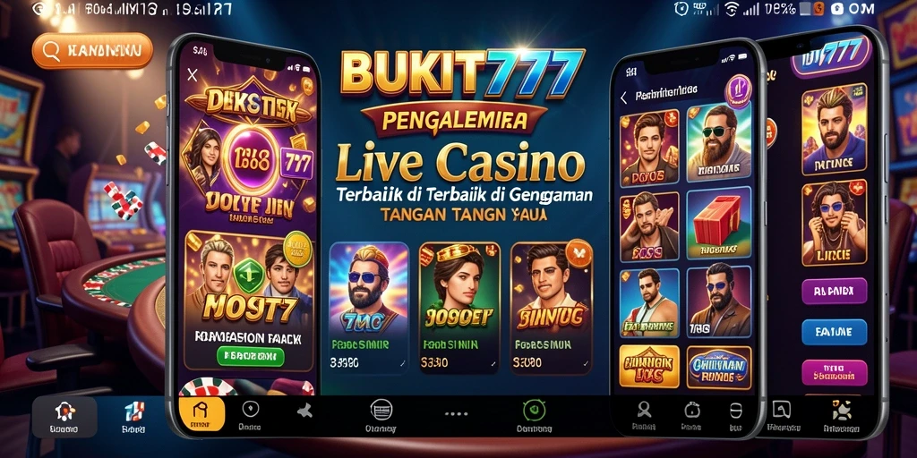 Tampilan live dealer yang menarik dan interaktif di BUKIT777.