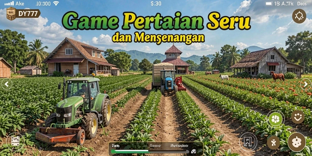 Tampilan gameplay DY777 yang menyenangkan dan interaktif dalam dunia pertanian.