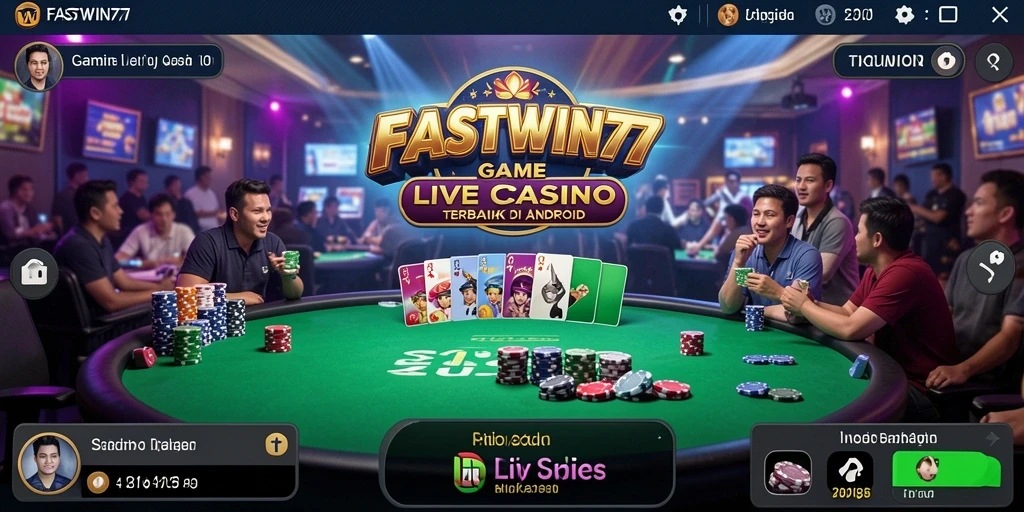 Tampilan gameplay Live Casino yang mengasyikkan di FASTWIN77.