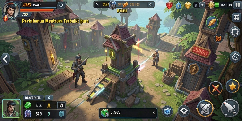 Tampilan seru gameplay Tower Defense di JIN69 dengan aksi mendebarkan.