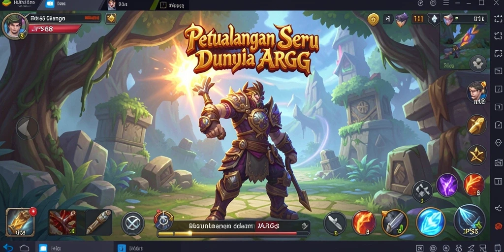 Tampilan gameplay seru di dunia fantasi JPS88.