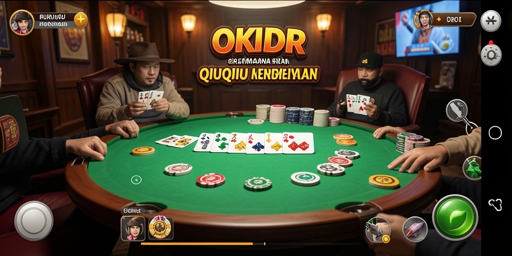 Screenshot utama OKIDR menunjukkan keseruan gameplay QiuQiu.