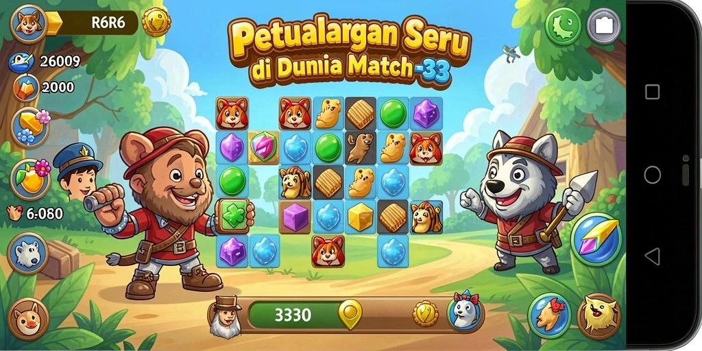 Tampilan menarik dari gameplay R6R6 yang penuh warna.