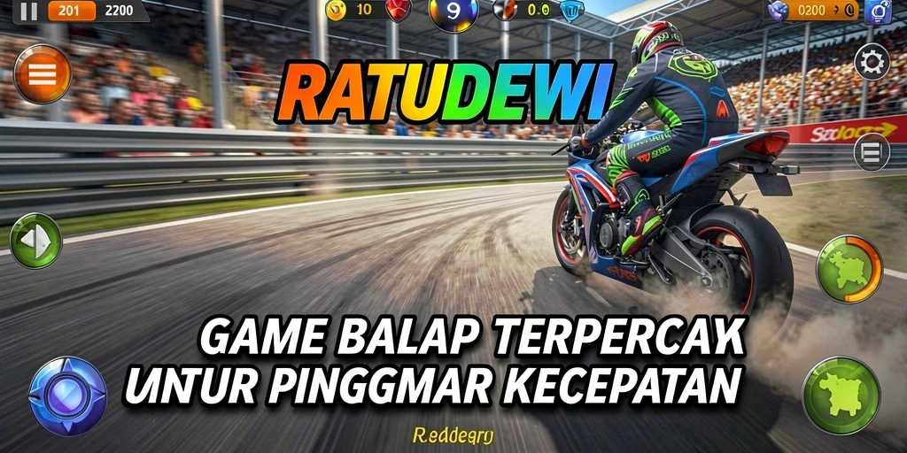 Gameplay balap yang mendebarkan dalam RATUDEWI.