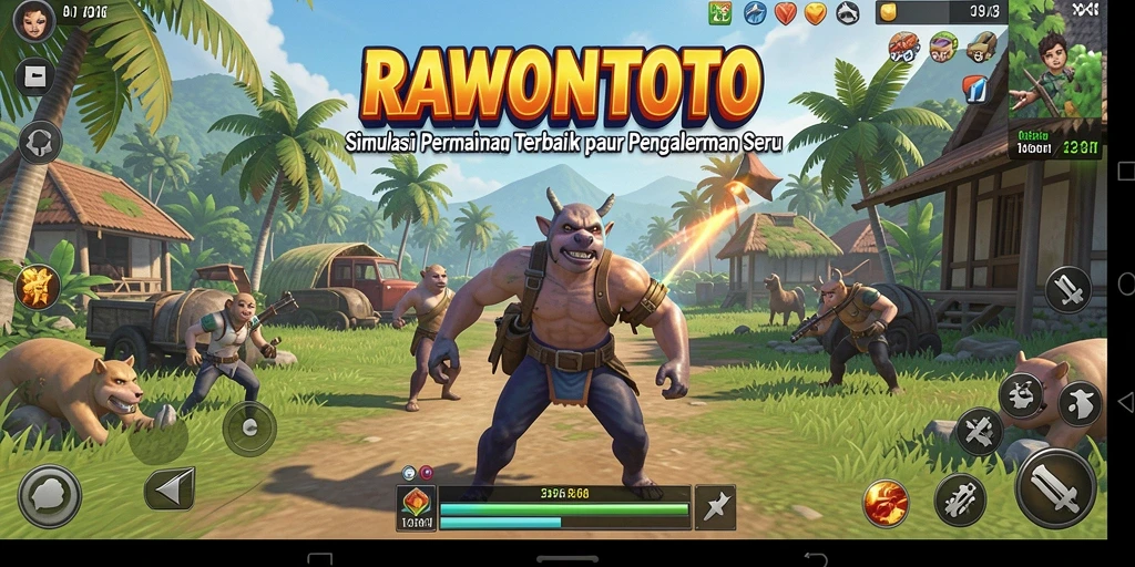 Gameplay menarik dalam RAWONTOTO yang menunjukkan interaksi sosial.