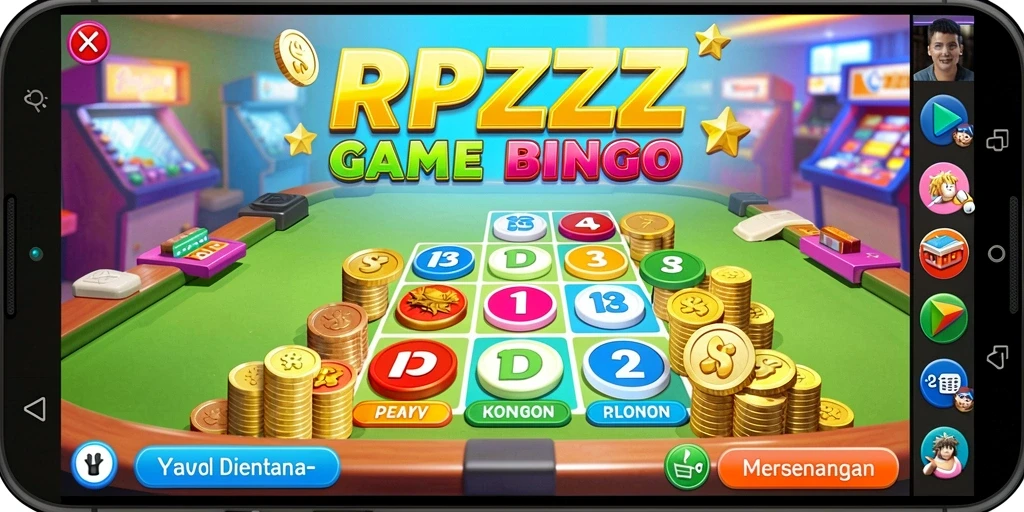 Tampilan screenshot gameplay Bingo RPZZZ yang seru dan interaktif.