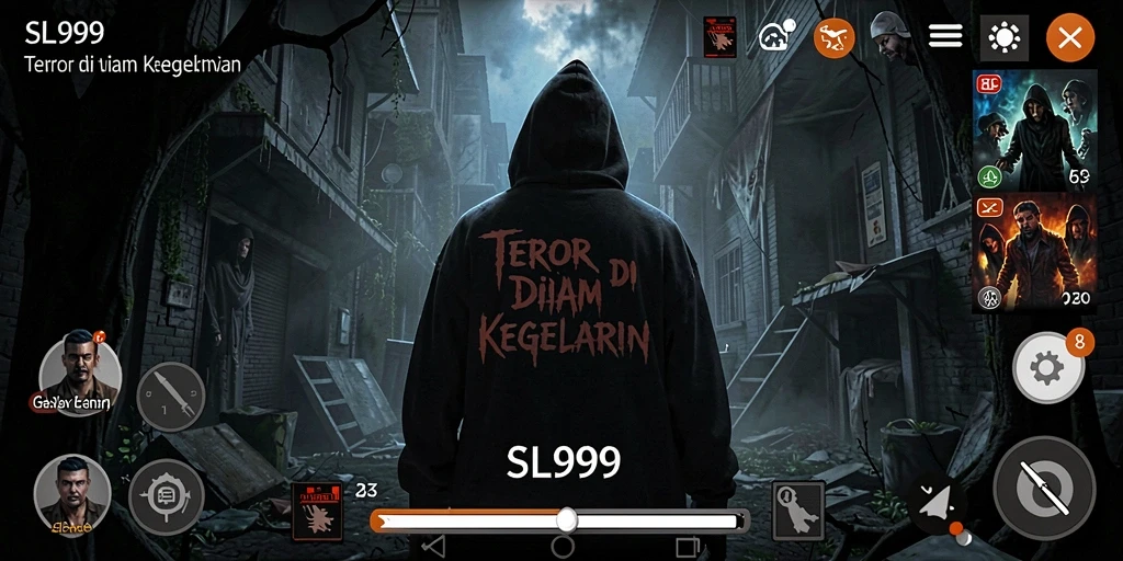 Gameplay SL999 yang menegangkan dan menyeramkan.