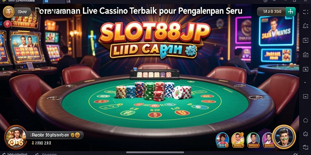 Tampilan gameplay SLOT88JP yang menarik dengan dealer langsung.