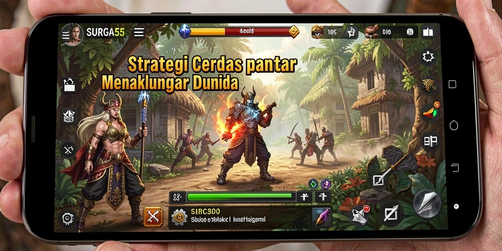 Tangkapan layar gameplay SURGA55 menampilkan pertempuran mendebarkan dan strategi yang mendalam.