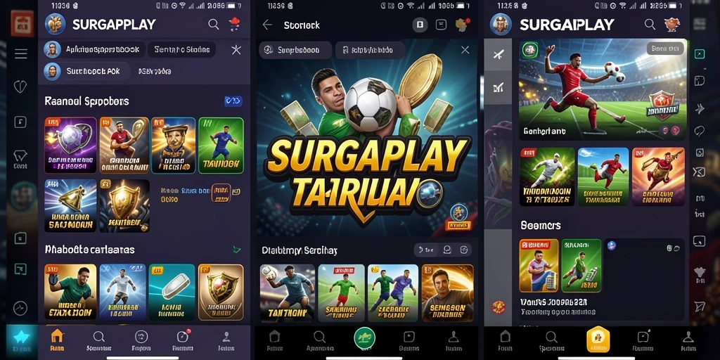 Screenshot gameplay SURGAPLAY yang menampilkan taruhan olahraga yang menarik.